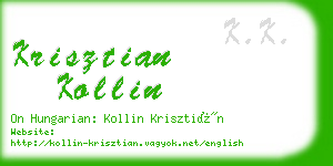 krisztian kollin business card